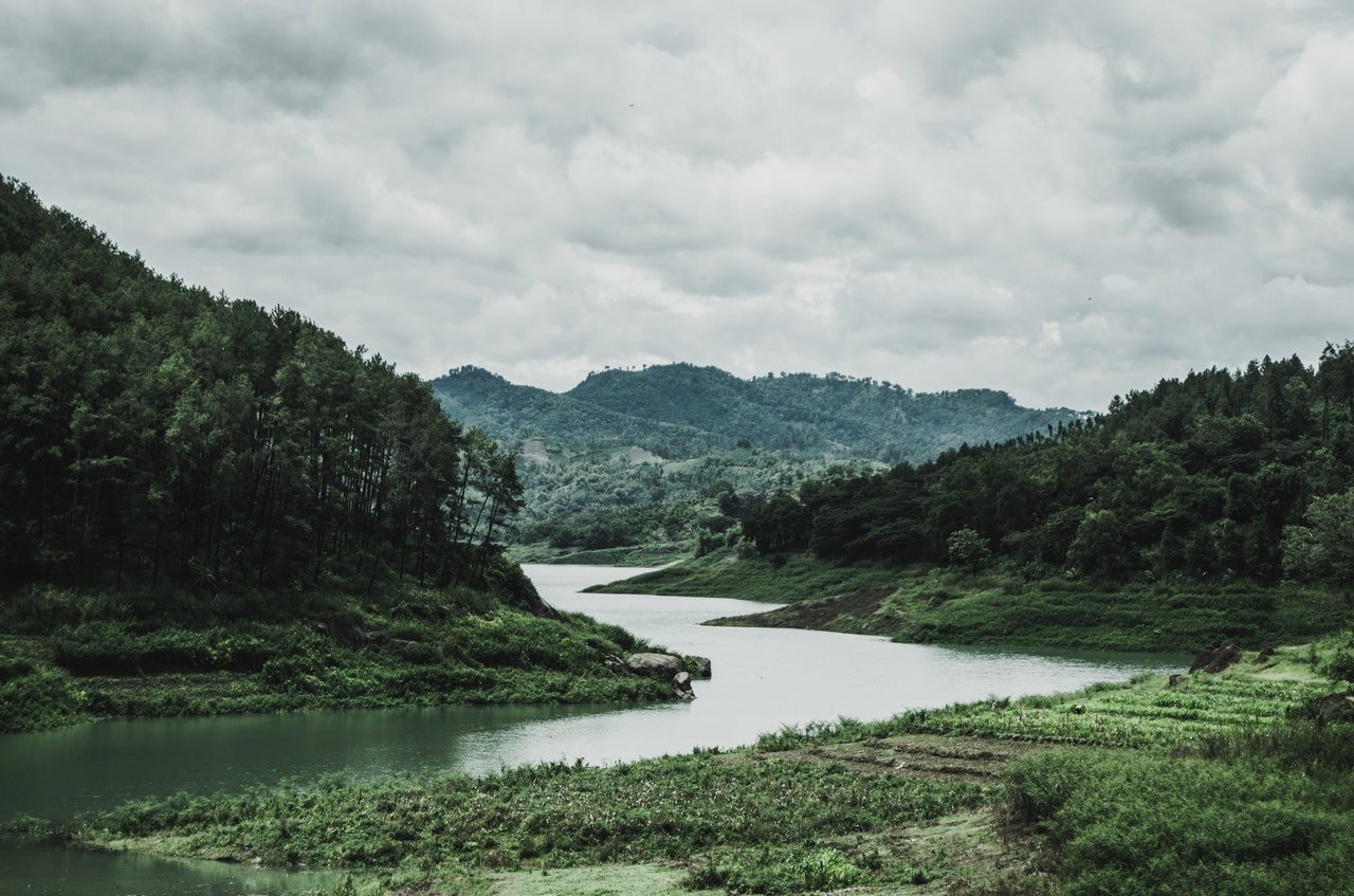 Green mountain valley